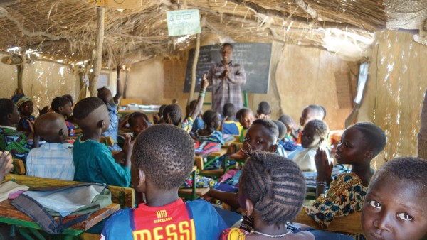 Unterricht in der Nomadenschule in Mali