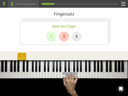 The online learning platform Skoove offers interactive piano lessons