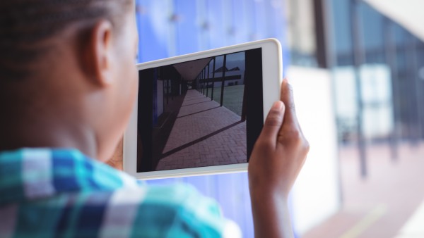 Boy with tablet