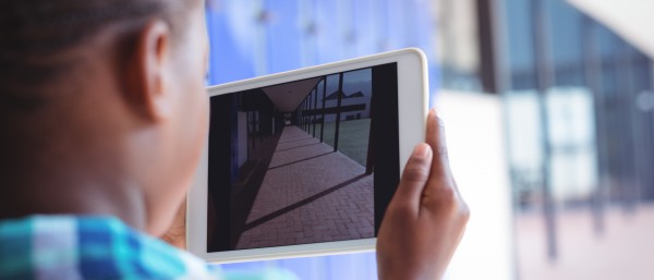 Boy with tablet