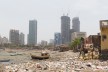 Littered beach in Mumbai