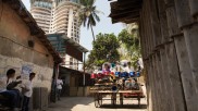 Street musicians in Mumbai