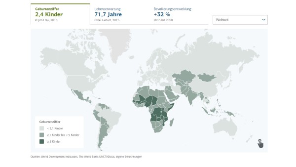 interactive map displaying demographic change