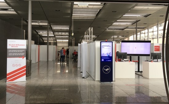 The Centogene test station at Frankfurt Airport