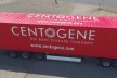 Exterior view of the truck with the mobile laboratory of Centogene