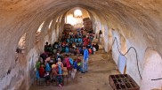 Provisorische Schule in Syrien
