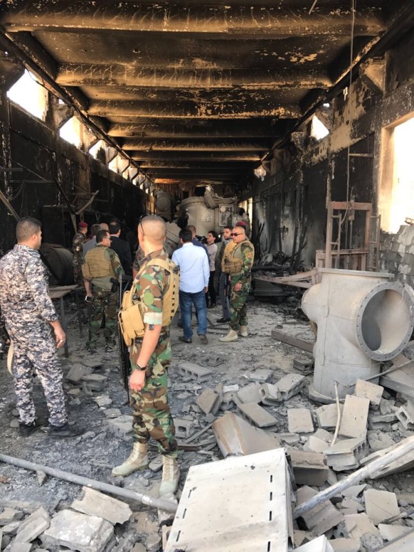 Zerstörtes Gebäude im Irak