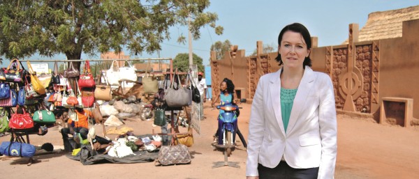Rebekka Edelmann in Burkina Faso