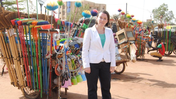 Rebekka Edelmann in Burkina Faso