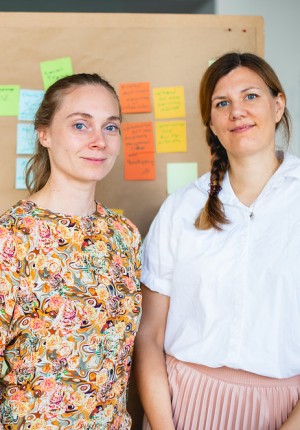 Gründerinnen Meyer und Dahlhoff vom Projekt Bridges