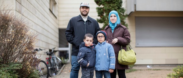 Gruppenfoto der Familie Khattab