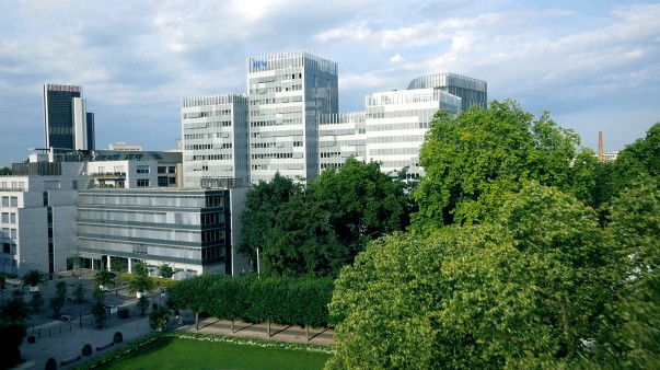 Main building and east arcade, KfW