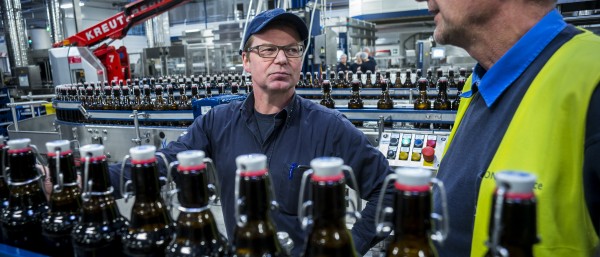 Production line Flensburger brewery