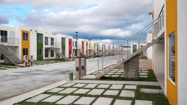 Row houses in Mexico