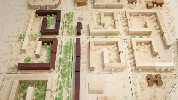 Ein Modell der Gartenstadt Potsdam-Drewitz