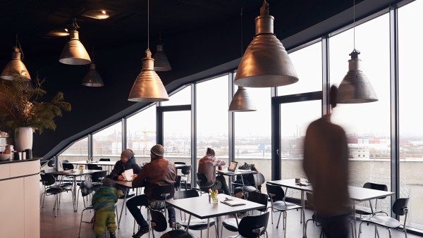 View from the café inside the Energy Bunker 