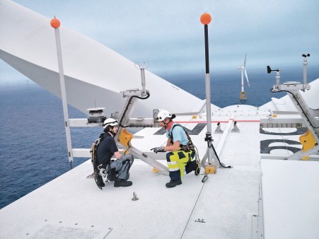 Offshore windpark in the northern sea