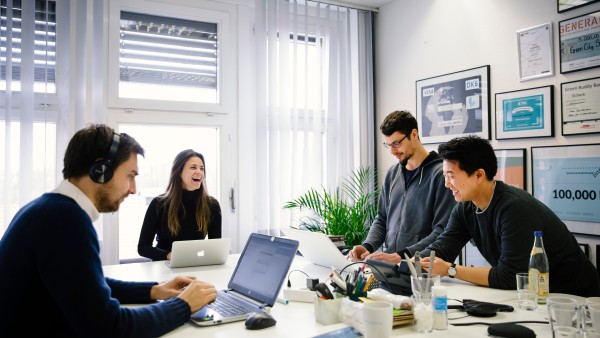 Office with employees at Green City Solutions