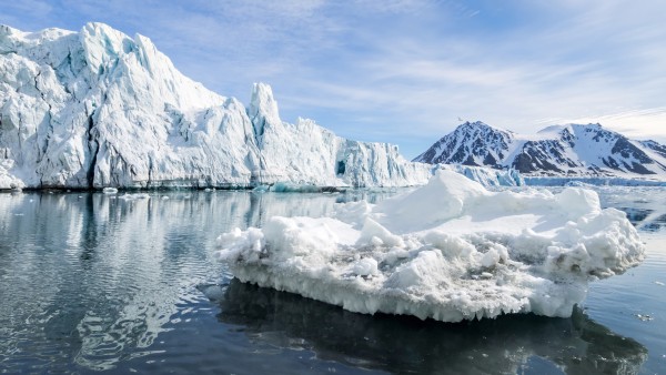 Icebergs in the arctic