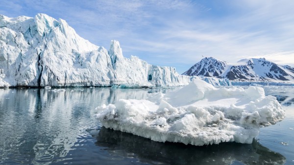 Icebergs in the arctic