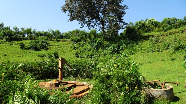 Handpumpe für Frischwasser in der Region Oromia