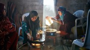 Women of a agricultural cooperative near Sidi Saad