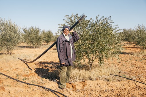 Selma Salak, Bauer. Olivenbauern, die von der Bewässerung profitieren. 