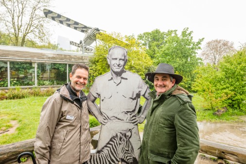 Andrew Zaloumis at the zoo in Frankfurt