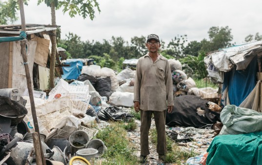 Müllsammler Indonesien