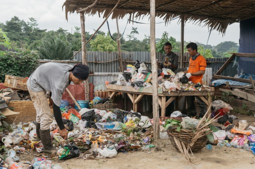 Müllsammler Indonesien