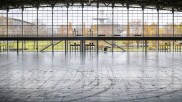 Empty exhibition hall in Hannover