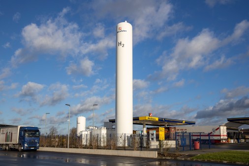 Hydrogen filling station in the German city Münster