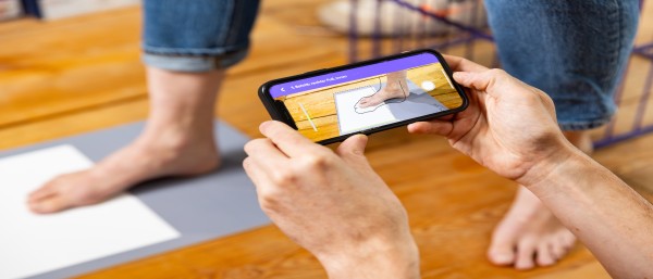 Fußvermessung mittels HEZO App