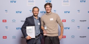 Die Halm Gründer auf der Preisverleihung von KfW Award Gründen 2025