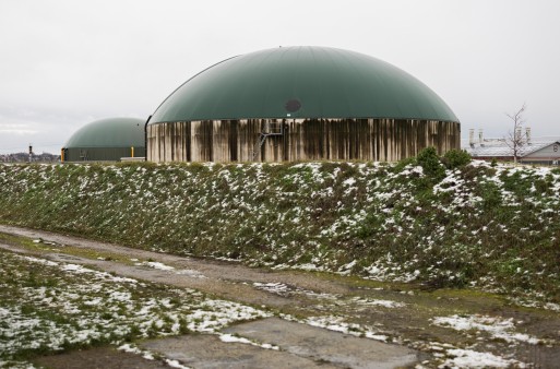 Die benachtbarten Biogasanlage