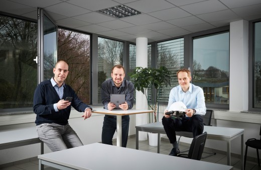  The three founders of oculavis (from left to right): Martin Plutz, Philipp Siebenkotten and Dr.-Ing. Markus Große Böckmann