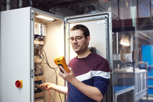 Founder Kai Wagner supervising and maintaining the automated system of Seawater Cubes