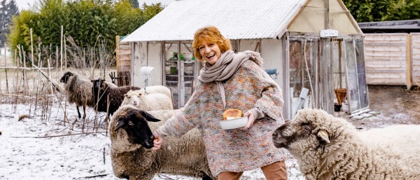 Ruppersberg with her sheep