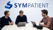 The three founders of Sympatient at the company headquarters in Hamburg