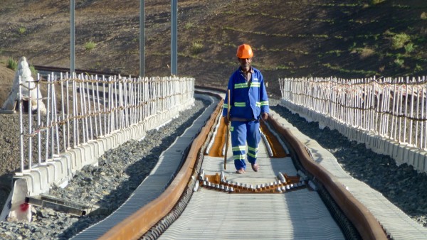 Construction Awash Kombolcha Hara Gebaya railway