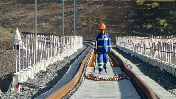 Construction Awash Kombolcha Hara Gebaya railway