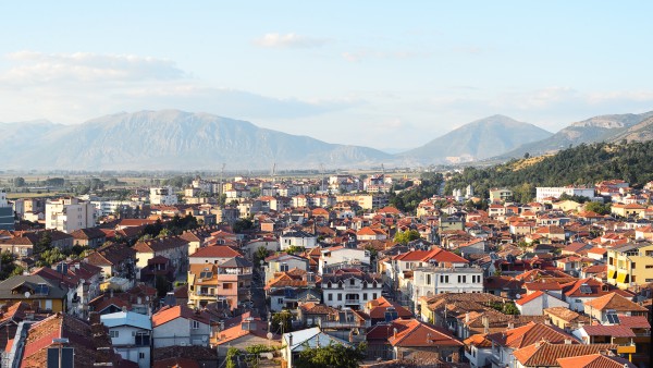 Korca in Albania