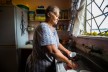 Ellizabeth Rantoetse at her sink