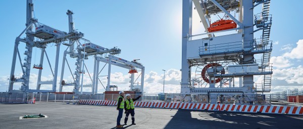 Cranes, port of Melbourne