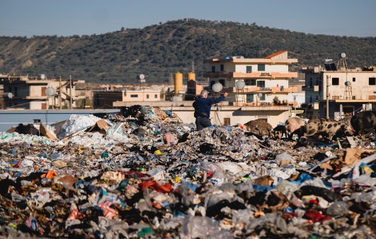 Müllkippe in Vlore