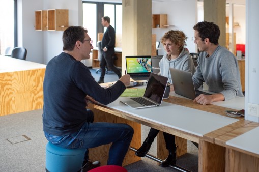 Co-Working Space im Kaiserhaus - Axel Müller, Nadin Hyka, Ingo Männer