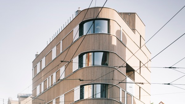 Energieeffizienzhaus aus Holz in der Felsenkellerstraße 1 in Leipzig