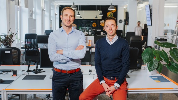 The founders of the company Bookingkit Christoph Kruse (left) and Lukas Hempel (right)