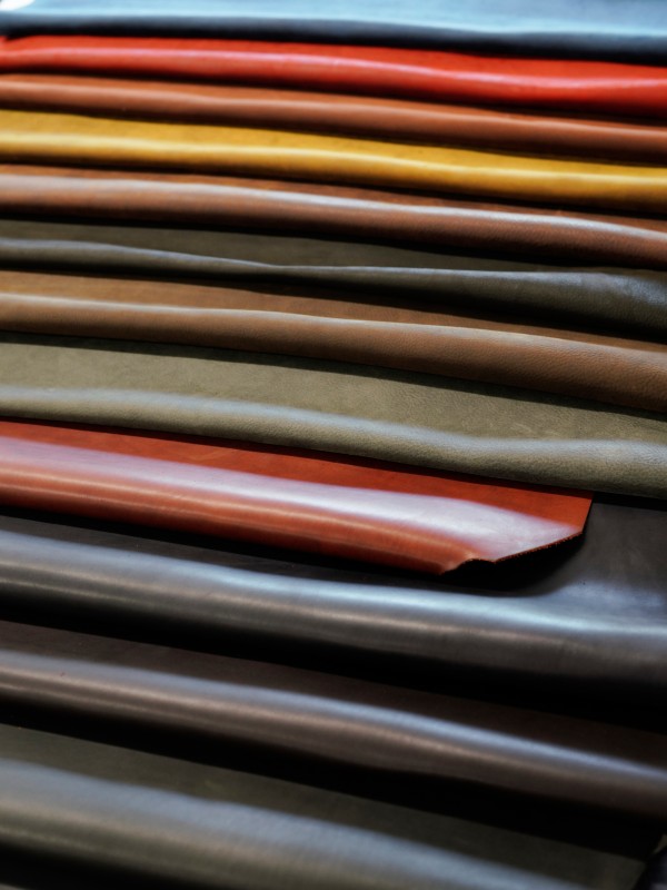 Colourful leather