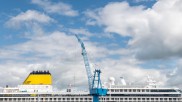 The cruise ship “Spirit of Adventure” in the shipyard Meyer Werft